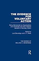 Evidence for Voluntary Action (Works of William H. Beveridge)