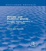 Private and Fictional Words (Routledge Revivals)