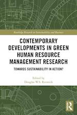 Contemporary Developments in Green Human Resource Management Research