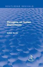 Thoughts on Indian Discontents (Routledge Revivals)