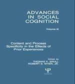 Content and Process Specificity in the Effects of Prior Experiences