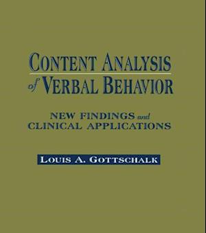 Content Analysis of Verbal Behavior
