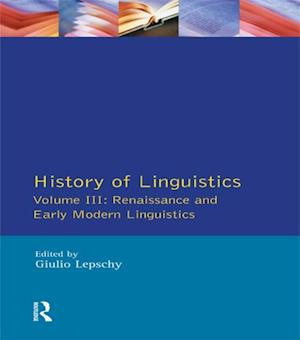 History of Linguistics Vol III