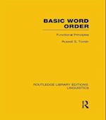 Basic Word Order (RLE Linguistics B: Grammar)