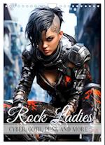 ROCK LADIES Cyber, goth, punk and more (Wall Calendar 2025 DIN A4 portrait), CALVENDO 12 Month Wall Calendar