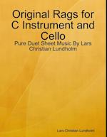 Original Rags for C Instrument and Cello - Pure Duet Sheet Music By Lars Christian Lundholm