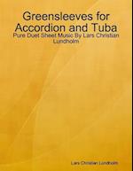 Greensleeves for Accordion and Tuba - Pure Duet Sheet Music By Lars Christian Lundholm