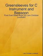 Greensleeves for C Instrument and Bassoon - Pure Duet Sheet Music By Lars Christian Lundholm