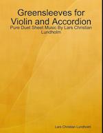 Greensleeves for Violin and Accordion - Pure Duet Sheet Music By Lars Christian Lundholm