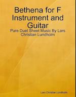 Bethena for F Instrument and Guitar - Pure Duet Sheet Music By Lars Christian Lundholm