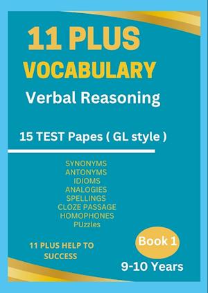 11 Plus Vocabulary Verbal Reasoning Book 1 -9 to 10 years