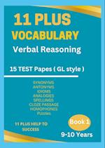 11 Plus Vocabulary Verbal Reasoning Book 1 -9 to 10 years