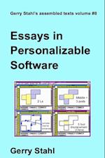 Essays In Personalizable Software