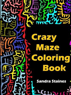 Crazy Maze Coloring Book