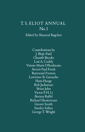 T. S. Eliot Annual No. 1