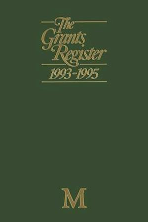 The Grants Register 1993–1995