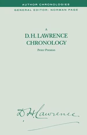 D.H. Lawrence Chronology