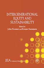 Intergenerational Equity and Sustainability