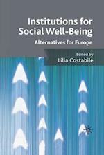 Institutions for Social Well Being