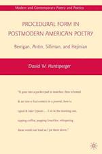 Procedural Form in Postmodern American Poetry