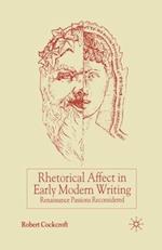 Rhetorical Affect in Early Modern Writing