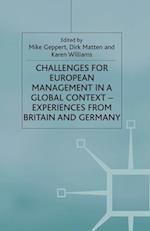 Challenges for European Management in a Global Context