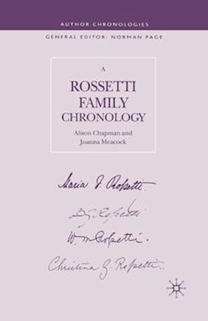 A Rossetti Family Chronology