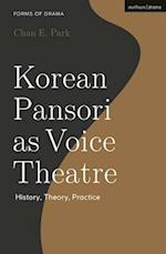 Korean Pansori as Voice Theatre