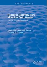 Resource Recovery From Municipal Solid Wastes