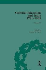 Colonial Education and India 1781-1945