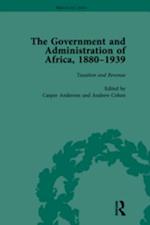 Government and Administration of Africa, 1880-1939