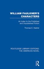 William Faulkner''s Characters