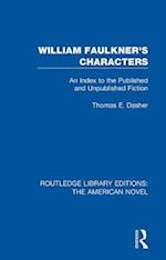 William Faulkner''s Characters