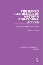Bantu Languages of Western Equatorial Africa