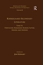 Volume 18, Tome VI: Kierkegaard Secondary Literature