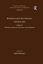 Volume 18, Tome IV: Kierkegaard Secondary Literature