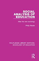 Social Analysis of Education