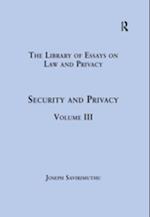 Security and Privacy