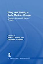 Piety and Family in Early Modern Europe