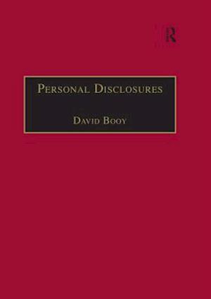 Personal Disclosures