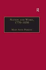 Nation and Word, 1770-1850