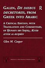 Galen, De diebus decretoriis, from Greek into Arabic