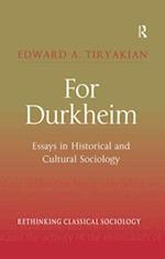 For Durkheim