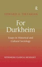 For Durkheim