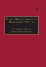 Early Modern Women''s Manuscript Writing