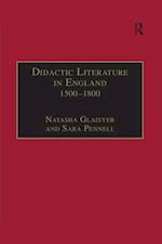 Didactic Literature in England 1500–1800