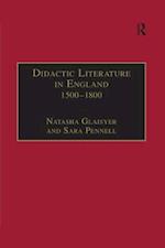 Didactic Literature in England 1500–1800