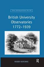 British University Observatories 1772–1939