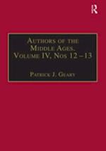 Authors of the Middle Ages, Volume IV, Nos 12-13