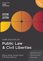 Core Statutes on Public Law & Civil Liberties 2018-19